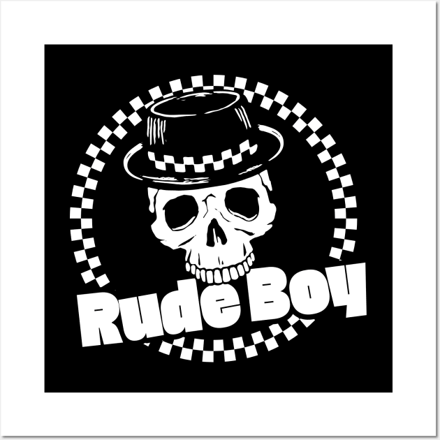 RudeBoy Skull Wall Art by JustSka